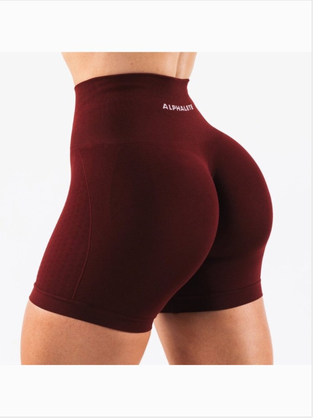 Alphalete Amplify Contour Short 5" - New Burgundy